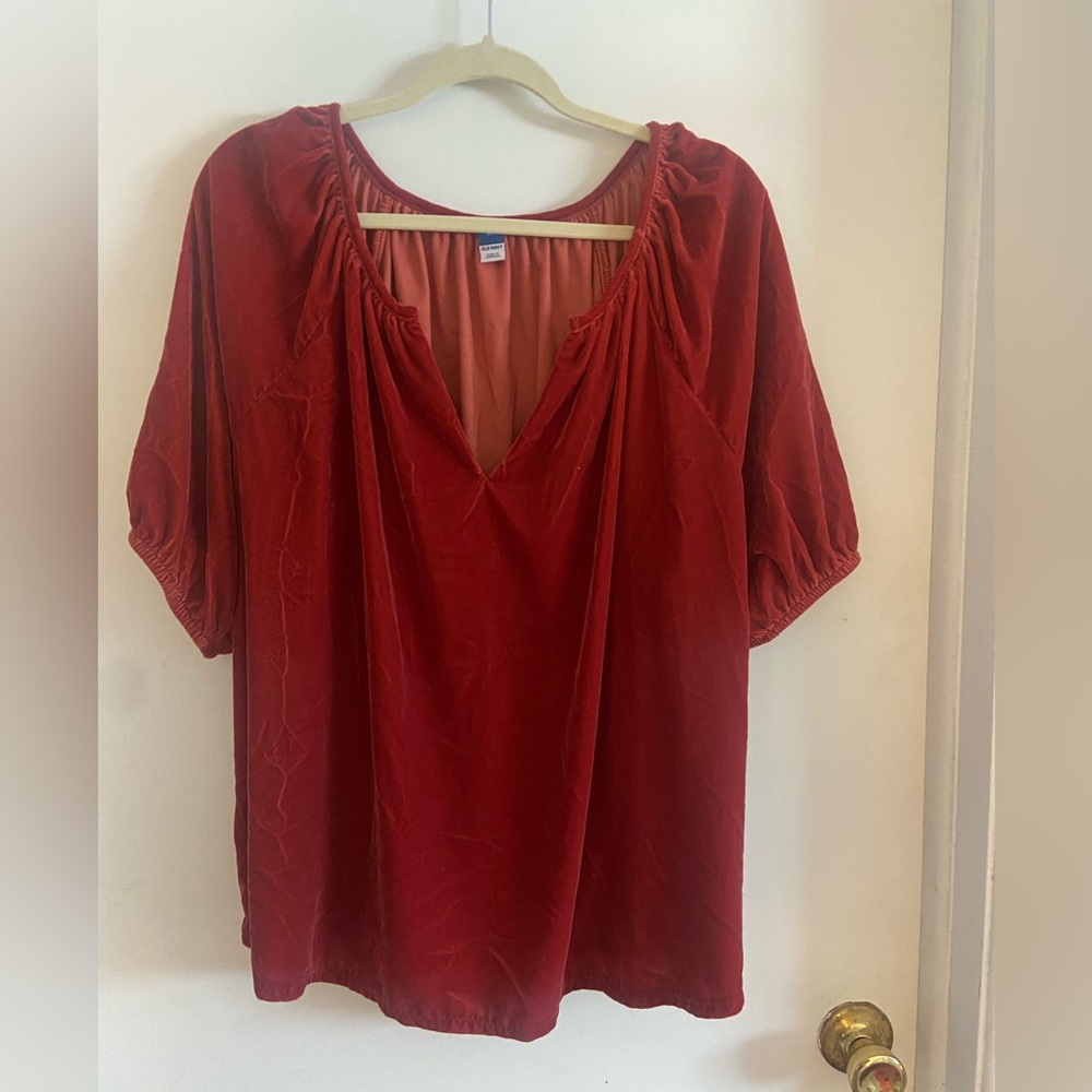 Old Navy Deep Red Blouse